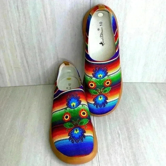 Montana West Serape Native Blanket Slip On Sneakers Size Woman’s 10 - Picture 1 of 8